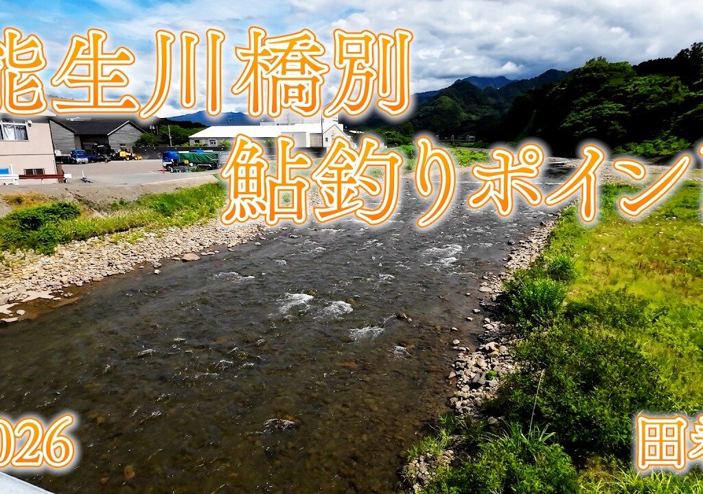 【上越】能生川橋別鮎釣りポイント
