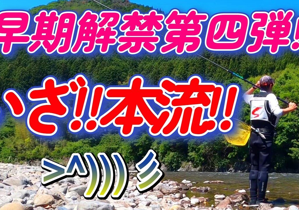 【鮎釣り】そこは狙い目!!　おっちゃん見事に当てる!!