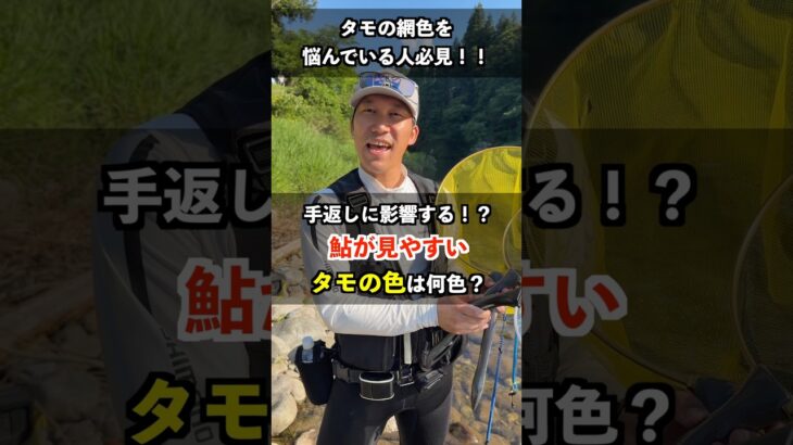 見やすさで変わる？鮎タモの網色は意外と大事！