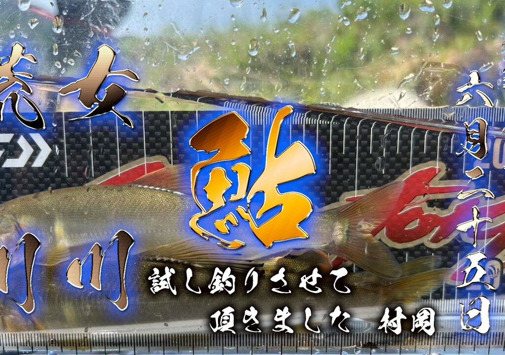 【村上 鮎】女川・荒川で鮎の試し釣り