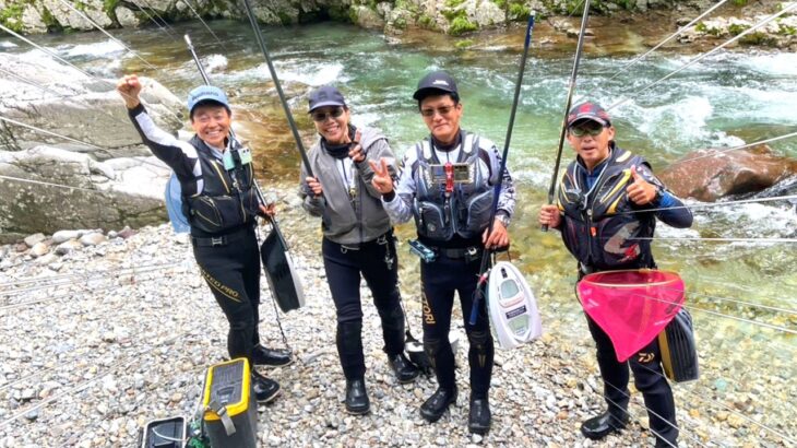 鮎友釣り　人生初の調査釣りに参加しました／馬瀬川下流 弓掛川